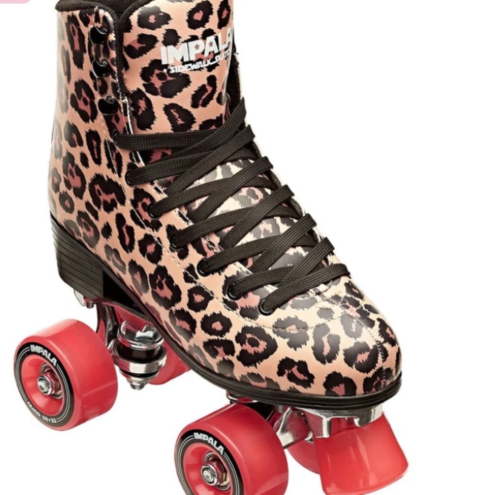 Impala Quad Skates size 10 - Leopard Print